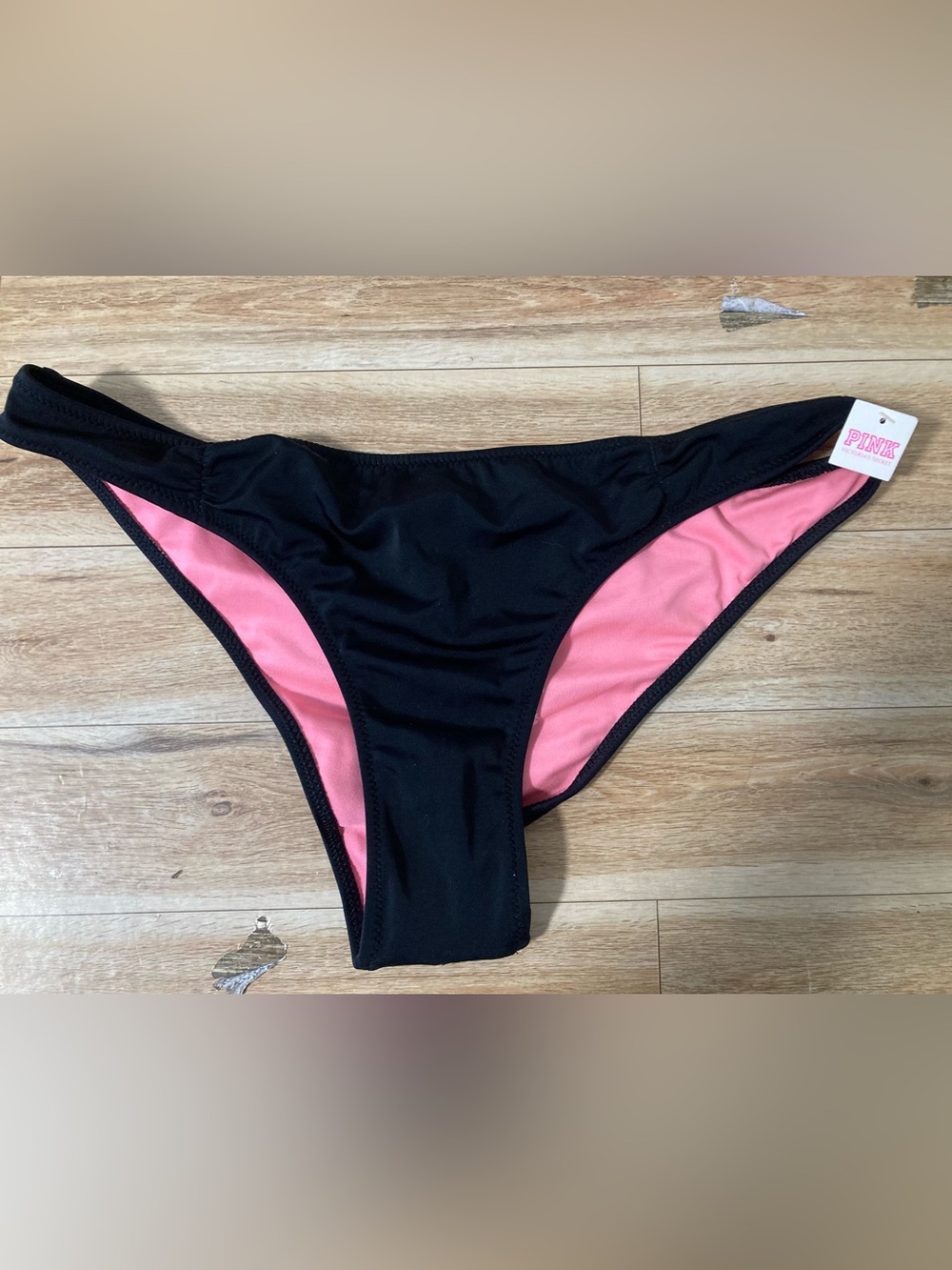 🖤 PINK Victoria’s Secret Black Bikini Bottom NWT Medium